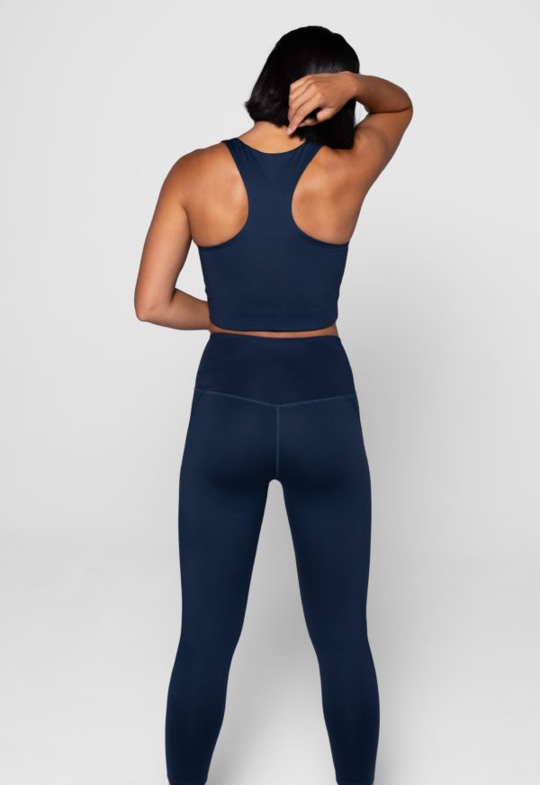 Girlfriend Collective Leggings Midnight Back