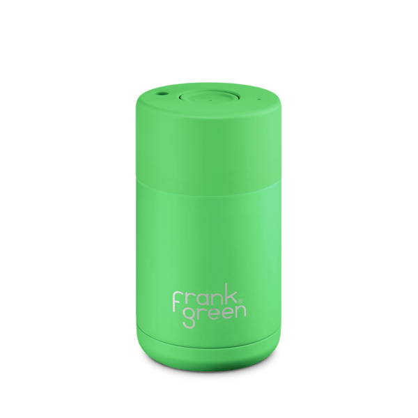 frank green_Keramik Kaffeebecher_neon grün